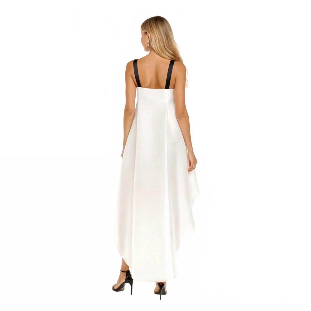 NEW SACHIN & BABI lura dress bow high-low dress in white/ black - Picture 3 of 5